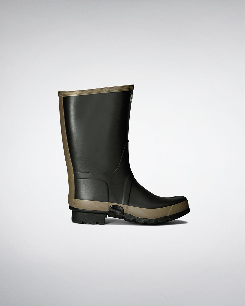 Hunter Gardener Short Rain Boots - Online Womens Dark Olive - CLWDEN813